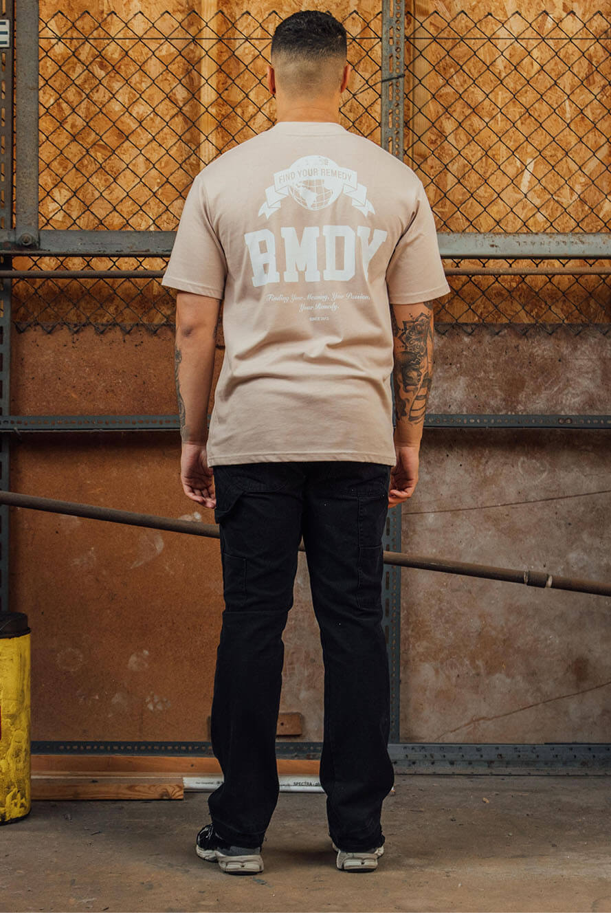 Gone Global Taupe Graphic Tee